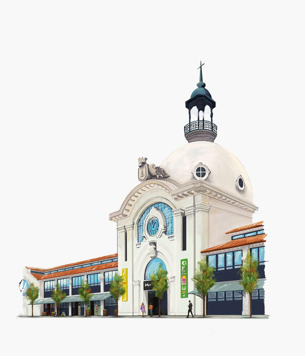 Mercado da Ribeira Illustration Mercado da Ribeira Illustration
